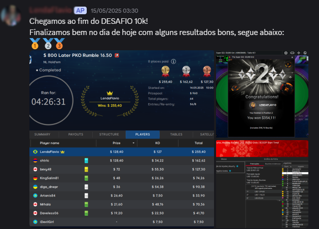 Depoimento Desafio 10K