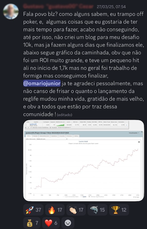 Depoimento Desafio 10K